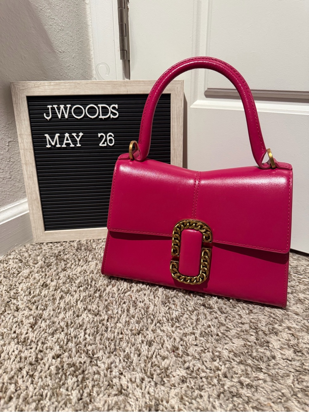 Discontinued Marc Jacob’s lipstick pink St Marc’s top handle